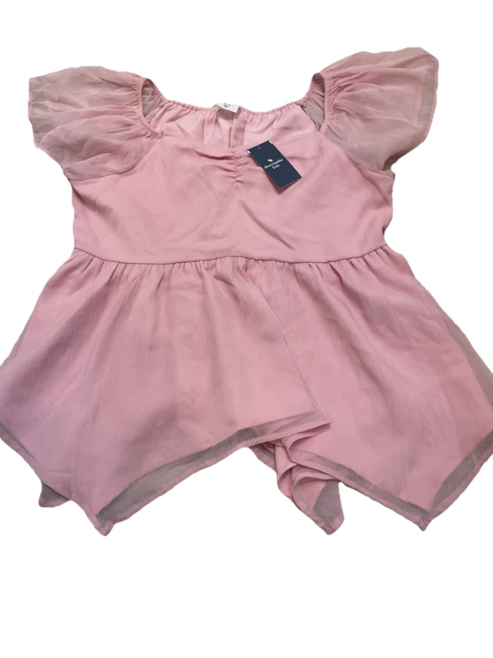 New! Abercrombie Kids Size 15/16 Pink Tulle Top